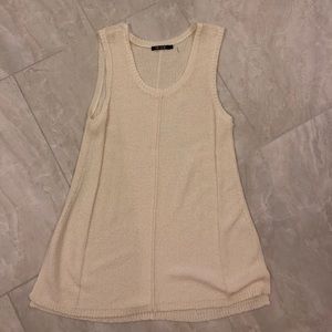 Nic + Zoe cream sweater tank
